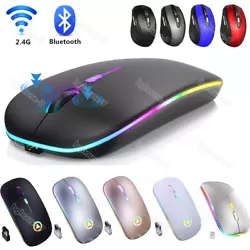 2.4GHz Wireless Optical Mouse Mice & USB Receiver For PC Laptop Computer DPI USA. Type A#2.4GHz +RGB Cordless. DPI:...