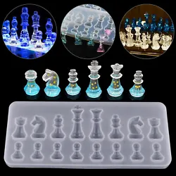 💯💝 Unique Design: Chess silicone molds for your DIY resin craft projects. Type Silicone Mold. 🎁1 x Silicone...