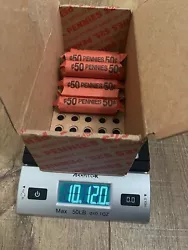 10+ Lbs Bulk copper pennies 1959- 1982. Unsearched for errors or key dates. Coins may come in rolls or bags. Orders of...