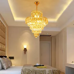Product Description Color: Gold Material: Metal+Glass Shade material: Metal+Glass Fixture Height: 55cm Fixture...
