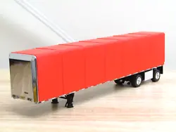 dcp red Utility spread axle simulated curtain trailer new no box 1/64 shipping calculated by zip code
