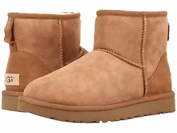 Style #: 1016222. Treadlite by UGG™ outsole. Style : Classic Mini II. Suede heel counter.