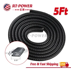 Rubber Seal Moulding Trim Strip Edge. Weather Strip Decoration & Protector. Rear Front Door Windows Moulding Trim. Car...