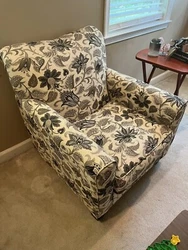 Pair Of Upholstered Arm Chairs (2 Total). Overall good condition.Study photos carefully.No reserve price set.No returns...