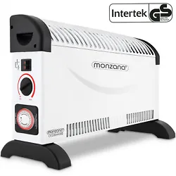 Intertek - Certification de sécurité GS (geprüfte Sicherheit) Minuteur 24h 3 niveaux de chaleur Thermostat réglable...