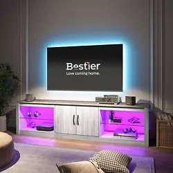 This is a modern combined with rustic style TV. Impress your friends or guests by switching the color of the led strip...