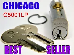 CHICAGO LOCK C5001LP. QUANTITY꞉ ONE Chicago Lock file cabinet lock with two keys and key ring, OEM. NOTE꞉ Each lock...