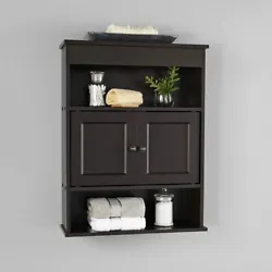 The bathroom wall cabinet with two shelves is easy to install with the included hardware. The wall mounted cabinet...
