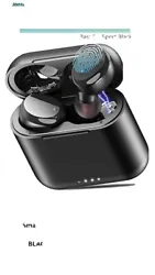 Fire Reviews TOZO T6 True Wireless Earbuds Blue. Condition is 