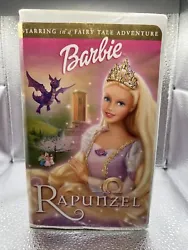 Barbie as Rapunzel (VHS, 2002) CLAM SHELL.