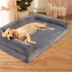Extra Large Soft Pet Dogs Bed Orthopedic Dog Cushion Waterproof Non-Slip Bottom.