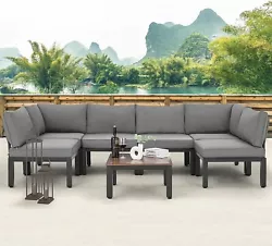 Features of AECOJOY Patio Sectional Sofa.
