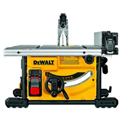 Model DWE7485. Table Saw - DWE7485. Dewalt Compact Jobsite 8-1/4 in. Corded Table Saw. of rip capacity for ripping 4x8...