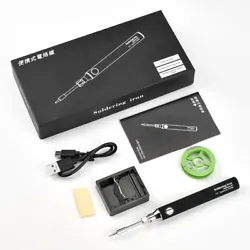Wireless portable electric soldering iron, USB charging, high energy endurance. The soldering iron head/heating core...
