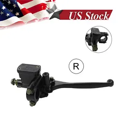 Fit for 50cc-250cc GY6 ATV Dirt bike Pit bike right side. 1 Hydrualic Brake Master Cylinder Lever Pump. Due to the...