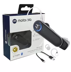 The Motorola Boom 3+ wireless headset is a magniﬁcent cohesion of form and function. Easily answer calls with the...