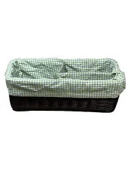 Pottery Barn Kids Sabrina Changing Table Basket Liner Green White Gingham NEW. Basket listed separately. Please see my...