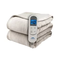 SOFT AND COMFORTABLE – Never climb into cold sheets again. Electric heated blanket in ultra-soft, comfortable flannel...