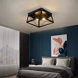 【Suit for Many Occasions】 This ceiling light fixture is durable for any space of your house, such as bedroom,...