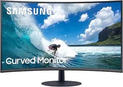 SAMSUNG 32-inch T55 Series - 1000R Curved Monitor: 75Hz, 4ms, 1080p (LC32T550FDN.