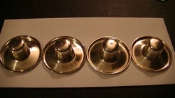 You are purchasing a set of 4 wax catchers for a pair of two-candle candelabras or a single 4 candle candelabra. They...
