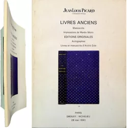 Impressions de Martin Morin. (1993), broché, non paginé, 17.5x24cm, 412 lots avec estimations.