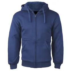 There is sherpa lining only throughout the hood and body. Extra soft and comfortable sherpa fleece lining through hood...