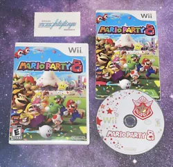 Mario Party 8 (Nintendo Wii, 2007) - Complete w/ Manual - Resurfaced Disc. A great game here, comes complete, manual...