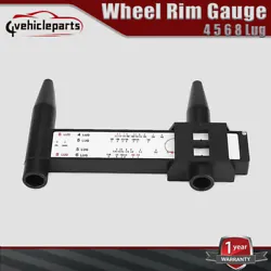 1 x Wheel Holes Bolt Pattern Tool Gauge. Due to the light and screen setting differences, the items color may be...