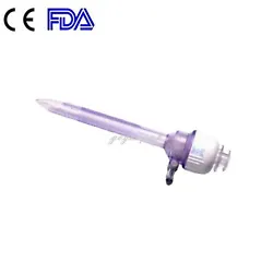 Disposable bladeless trocar,it have 3mm 5mm 10mm 12mm for choose. Type 1: Disposable bladeless trocar 3mmx112mm. Type...