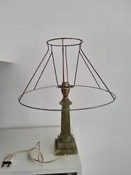 lampe art déco marbre Vintage marble lamp. 43 cm/ 17 inches