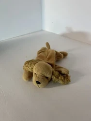Ty Beanie Puppy (8in.). Color brown.