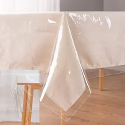 This wipe-to-clean table cover is stain-resistant and wrinkle-free. Its normal to have wrinkles on the vinyl...