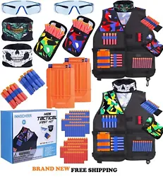 ➤Tactical vest Compatible for all Nerf fans- Plenty of room for nerf darts, magazines and even small blasters. lets...