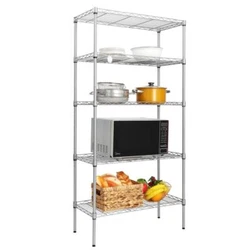 You can finally get a well-assembled rack for daily storage! It is composed of 5 shelves, top tubes, middle tubes,...
