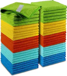 【Soft & Lint Free】--Ultra-soft, non-abrasive microfiber cloths leave no scratch on surfaces, paint, glass or...