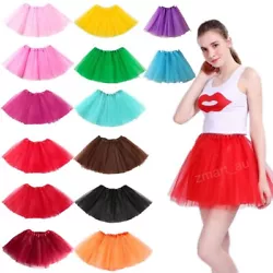These cute Tutu skirts are made in high-quality polyester material, great idea to wear in dancing, parties. Adult size...