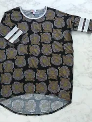 EUC LuLaRoe Irma (retired style, HTF print) High/Low Tunic Top - Size Small (fits sizes 8-10, oversized and loose...