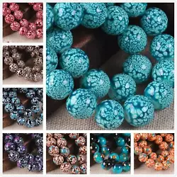 Condition: Loose beads only, do not include string or thread! 10mm 20pcs. Process: Colorful Painted. Material: Glass...