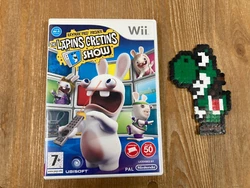The lapins cretins show -Jeux Wii - Occasion. Notice : Avec.