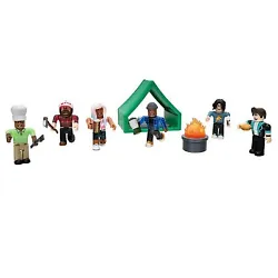 •Relive your favorite Roblox adventures or create your own with this unique playset, featuring six iconic characters...
