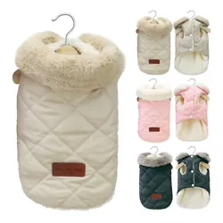 Type: Waterproof Warm Fleece Dog Vest Coat Clothes Winter Apparel Jacket for Small Medium Pet with Lead Ring 3...