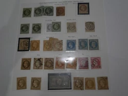 A etudier. Bonne cote. On retrouve 33 timbres type Napoleon obliteres. Voici un joli lot de timbres de France.