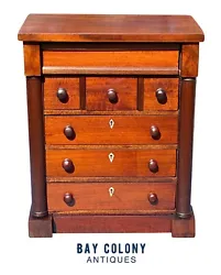 This chest has a total of 7 drawers and is made from Mahogany. The top drawer is concealed and isn’t fitted with...