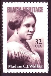 #3181 Madam C.J. Walker. This is a wholesale lot of (10) mint singles. Never Hinged original gum. Anderson Stamp & Coin.