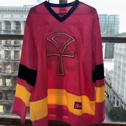supreme ankh hockey jersey SS18. Shipped with USPS Priority Mail.