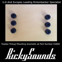 Kit dentretoise Gromett pour micros grille-pain Rickenbacker. Numéro de pièce 03800 Adaptateur Stereo-Rama en option...