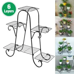 Multi-useful 6 Tier Plant Stand. Total size of the plant rack is 31.5 29.13 8.27