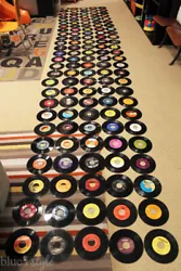 This lot is intended for arts and crafts, but many of these records will still play and will be functional on a...