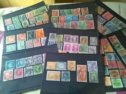 Quelques timbres dEgypte, Canada, Colonies anglaises, etc. Les timbres sont vendus sans les supports.
